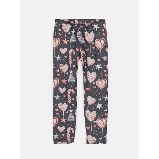 GATE Legginsy z nadrukiem 3Y ze sklepu gateshop w kategorii Spodnie dziewczęce - zdjęcie 176312616