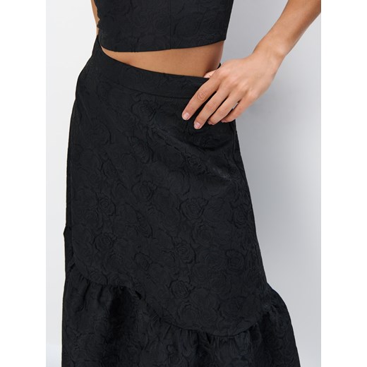 Mohito - Żakardowa spódnica midi - czarny Mohito 42 Mohito
