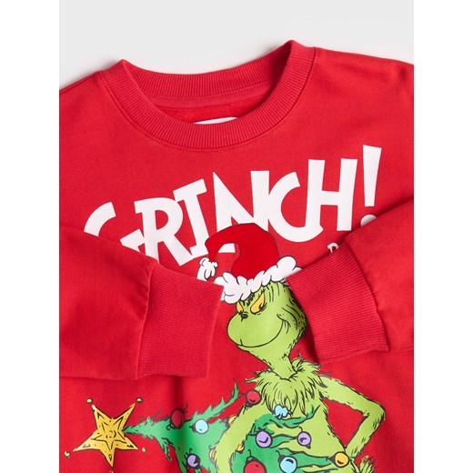 Sinsay - Bluza Grinch - czerwony Sinsay 110 Sinsay