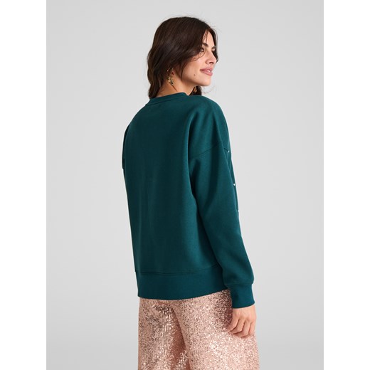 Sinsay - Bluza świąteczna - zielony Sinsay L Sinsay