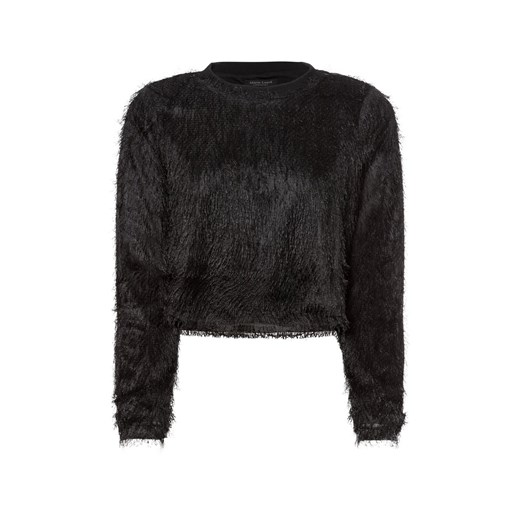 Marie Lund Damska koszulka z długim rękawem Kobiety czarny jednolity ze sklepu vangraaf w kategorii Bluzki damskie - zdjęcie 176316377