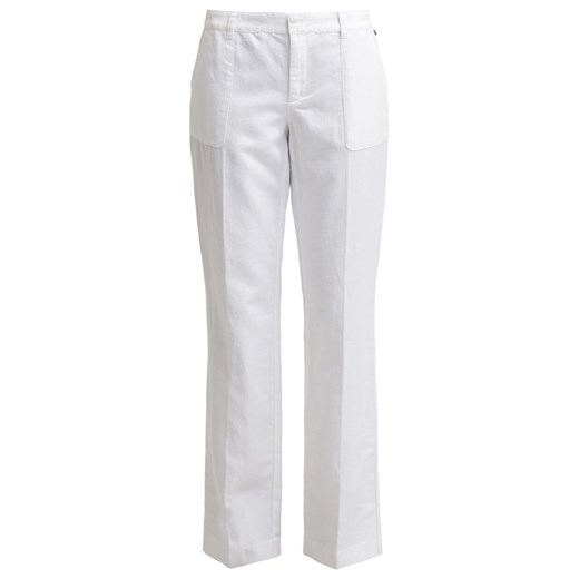Esprit Spodnie materiałowe white zalando  abstrakcyjne wzory