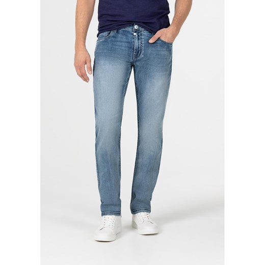 Timezone Dżinsy &quot;EduardoTZ&quot; - Slim fit - w kolorze niebieskim ze sklepu Limango Polska w kategorii Jeansy męskie - zdjęcie 176324087