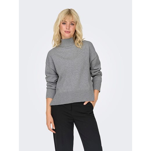 ONLY Sweter &quot;Bari&quot; w kolorze szarym ze sklepu Limango Polska w kategorii Swetry damskie - zdjęcie 176324177