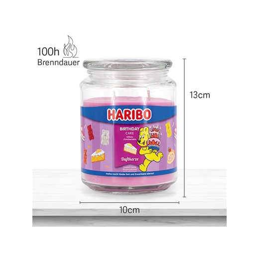 Haribo Świeca zapachowa &quot;Haribo Birthday Cake&quot; - 510 g onesize okazyjna cena Limango Polska