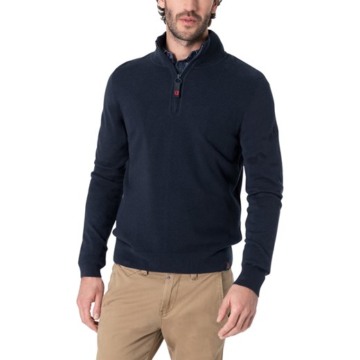 Timezone Sweter w kolorze granatowym ze sklepu Limango Polska w kategorii Swetry męskie - zdjęcie 176325125