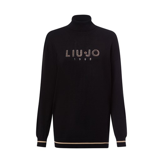 Liu Jo Collection Sweter damski z dzianiny Kobiety czarny jednolity ze sklepu vangraaf w kategorii Swetry damskie - zdjęcie 176327699