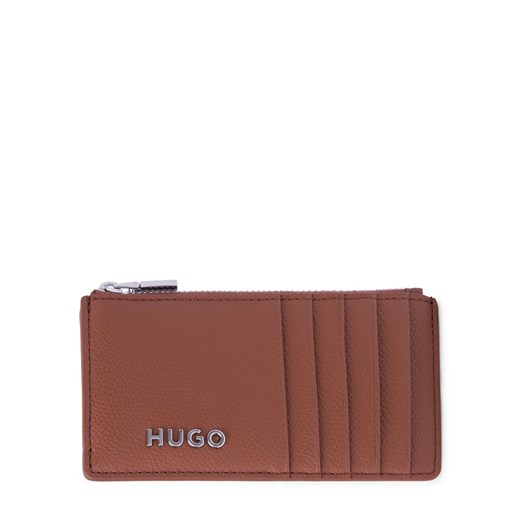 HUGO Damskie etui na karty Kobiety brązowy jednolity ze sklepu vangraaf w kategorii Portfele damskie - zdjęcie 176327708