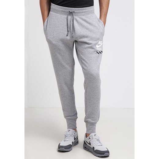 Nike Sportswear Spodnie treningowe dark grey/white zalando  Odzież
