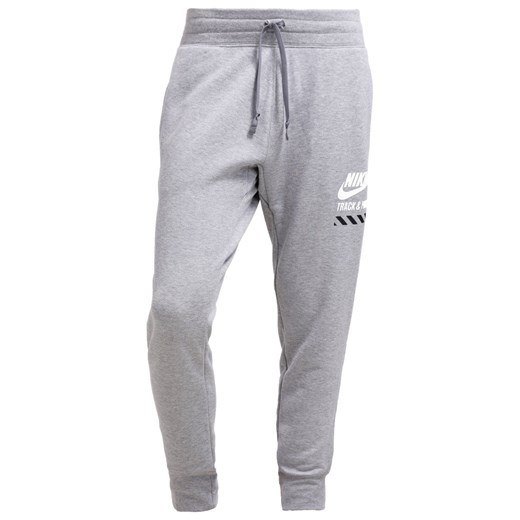 Nike Sportswear Spodnie treningowe dark grey/white zalando  abstrakcyjne wzory