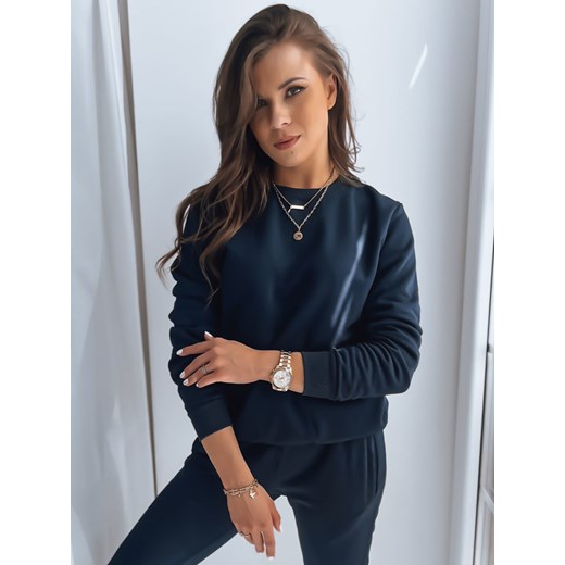 Bluza damska FASHION II granatowa Dstreet BY0559z ze sklepu DSTREET.PL w kategorii Bluzy damskie - zdjęcie 176329986