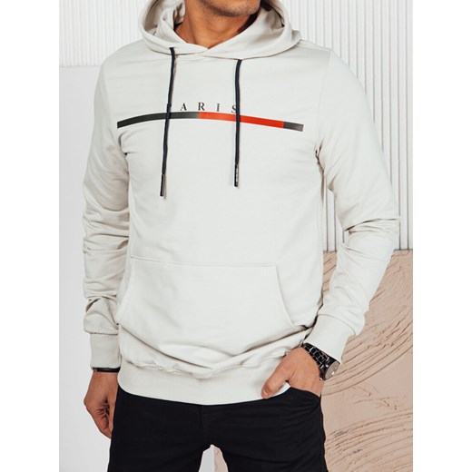 Bluza męska z nadrukiem szara Dstreet BX5729 ze sklepu DSTREET.PL w kategorii Bluzy męskie - zdjęcie 176330708