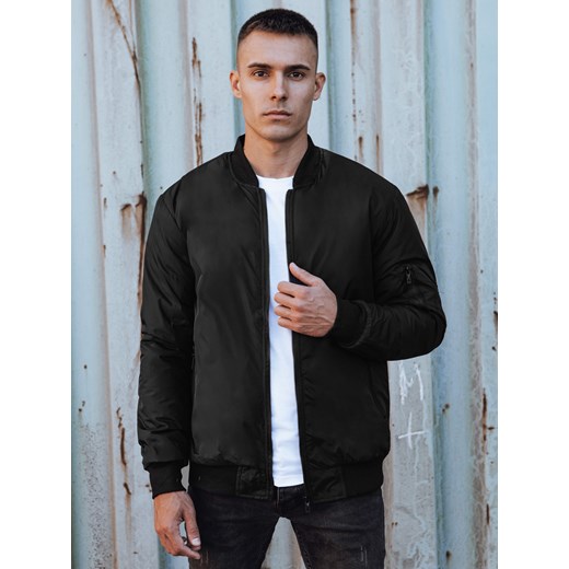 Kurtka przejściowa męska bomber jacket czarna Dstreet TX4858 ze sklepu DSTREET.PL w kategorii Kurtki męskie - zdjęcie 176331377