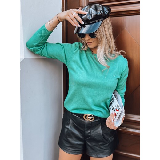Sweter damski klasyczny REGALIA zielony Dstreet MY2104 ze sklepu DSTREET.PL w kategorii Swetry damskie - zdjęcie 176331936