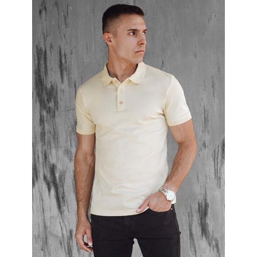Koszulka męska polo żółta Dstreet PX0606 ze sklepu DSTREET.PL w kategorii T-shirty męskie - zdjęcie 176332248