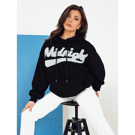 Bluza damska z kapturem YEESENIA czarna Dstreet BY1272 ze sklepu DSTREET.PL w kategorii Bluzy damskie - zdjęcie 176333397