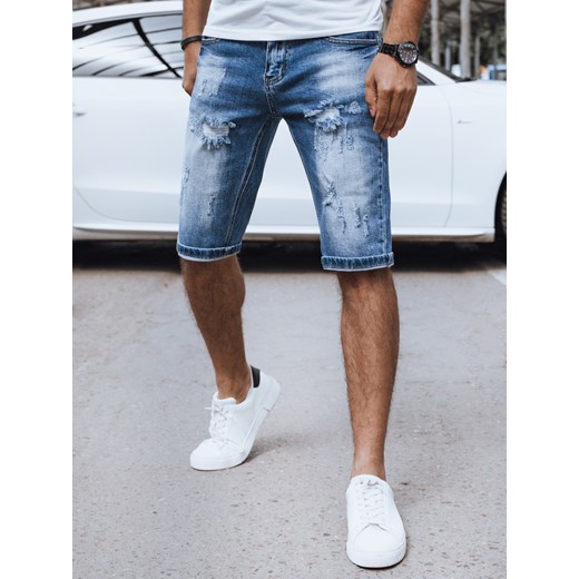 Spodenki męskie jeansowe niebieskie Dstreet SX2446 Dstreet 35 promocja DSTREET.PL