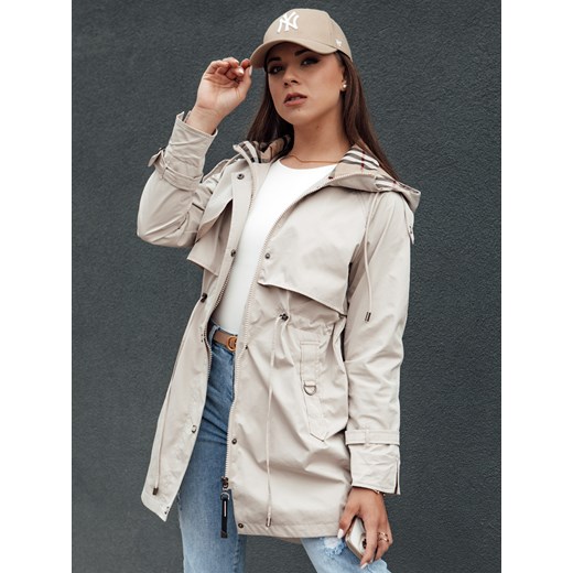 Kurtka damska parka FASHLOVE szara Dstreet TY4393 ze sklepu DSTREET.PL w kategorii Kurtki damskie - zdjęcie 176333669