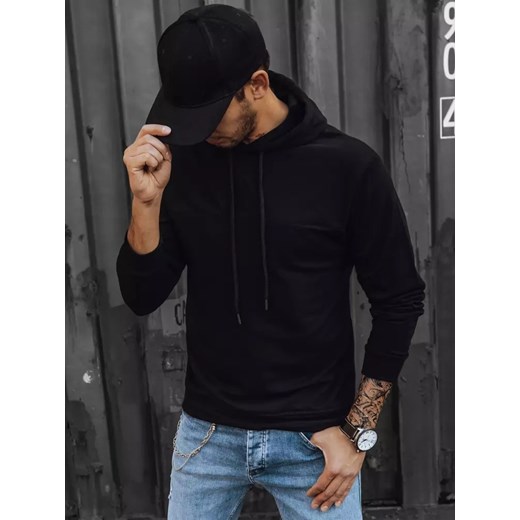 Bluza męska czarna Dstreet BX5473 ze sklepu DSTREET.PL w kategorii Bluzy męskie - zdjęcie 176334559