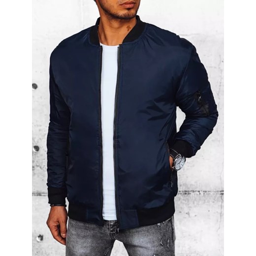 Kurtka męska bomber jacket granatowa Dstreet TX4424 ze sklepu DSTREET.PL w kategorii Kurtki męskie - zdjęcie 176335048