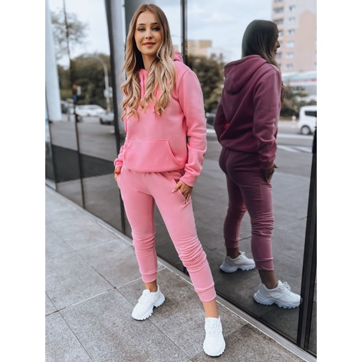 Komplet damski dresowy DRESSLILY różowy Dstreet AY0796 ze sklepu DSTREET.PL w kategorii Dresy damskie - zdjęcie 176335707