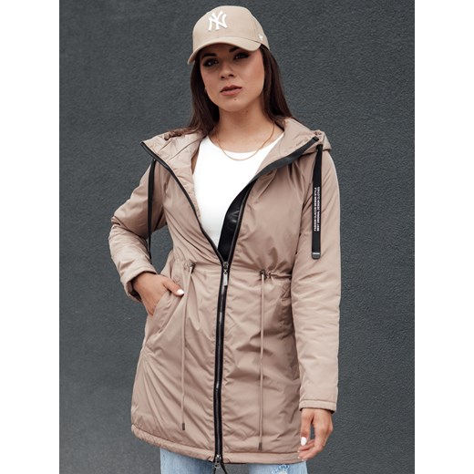 Kurtka damska parka URBANJOY beżowa Dstreet TY4386 ze sklepu DSTREET.PL w kategorii Kurtki damskie - zdjęcie 176335777