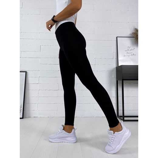 legginsy ocieplane czarne 3xl/46 ze sklepu UBRA w kategorii Spodnie damskie - zdjęcie 176337428