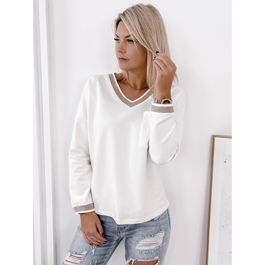 bluzka tripoli ecru one size ze sklepu UBRA w kategorii Bluzki damskie - zdjęcie 176337916