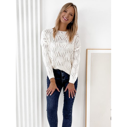 sweter cloud ecru one size ze sklepu UBRA w kategorii Swetry damskie - zdjęcie 176337957