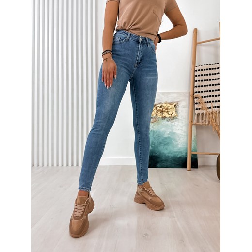 spodnie tupelo jeansowe xl/42 ze sklepu UBRA w kategorii Jeansy damskie - zdjęcie 176339616