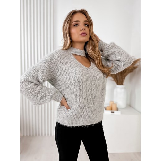 sweter wicht szary one size ze sklepu UBRA w kategorii Swetry damskie - zdjęcie 176342178