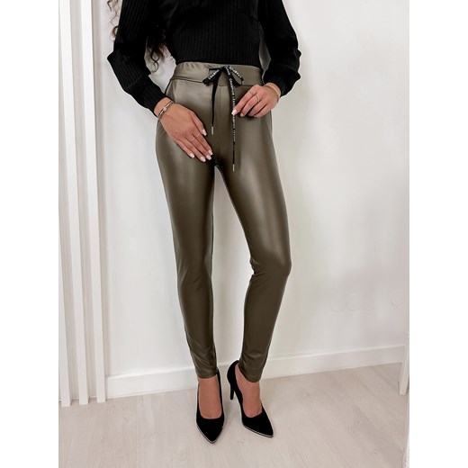 spodnie humda khaki m/38 ze sklepu UBRA w kategorii Spodnie damskie - zdjęcie 176342745