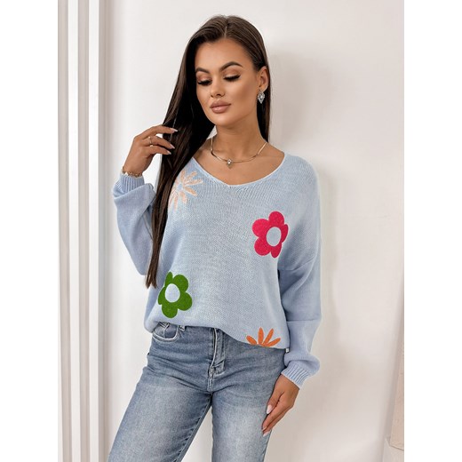 sweter bunnel błękitny one size ze sklepu UBRA w kategorii Swetry damskie - zdjęcie 176345046