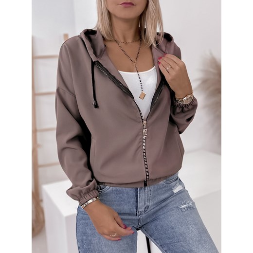 bluza shanley jasnobrązowa one size ze sklepu UBRA w kategorii Bluzy damskie - zdjęcie 176345745