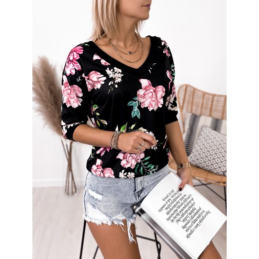 bluzka saville czarna one size ze sklepu UBRA w kategorii Bluzki damskie - zdjęcie 176346896