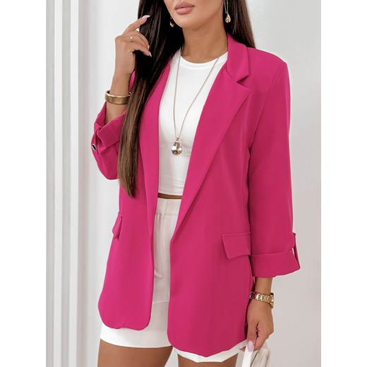 żakiet tarta różowy xxl/44 ze sklepu UBRA w kategorii Marynarki damskie - zdjęcie 176348839