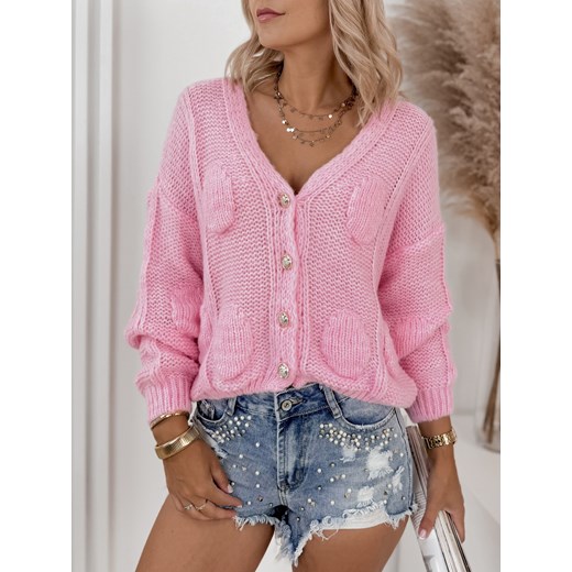 sweter pasen różowy one size ze sklepu UBRA w kategorii Swetry damskie - zdjęcie 176348967