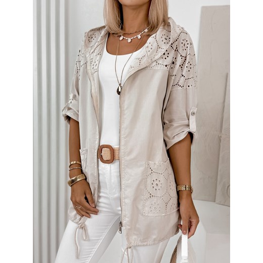 bluza gunes beżowa one size ze sklepu UBRA w kategorii Bluzy damskie - zdjęcie 176349265