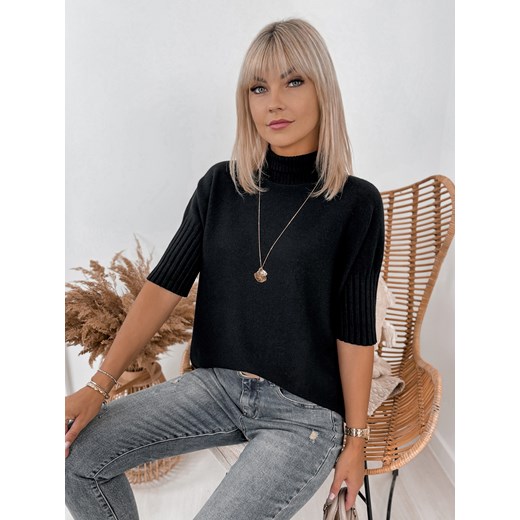 sweter raffe czarny one size ze sklepu UBRA w kategorii Swetry damskie - zdjęcie 176349627