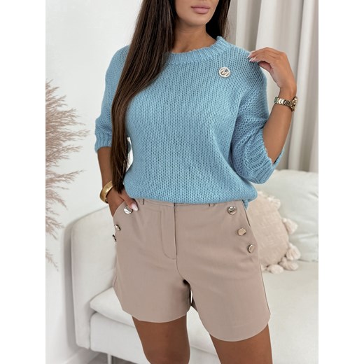 sweter alodia niebieski one size ze sklepu UBRA w kategorii Swetry damskie - zdjęcie 176350619