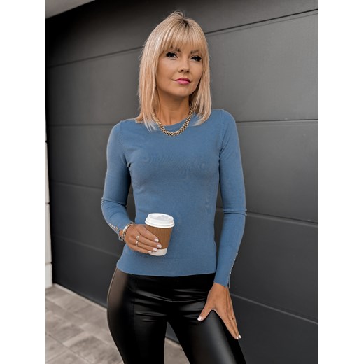 sweter matilda niebieski one size ze sklepu UBRA w kategorii Swetry damskie - zdjęcie 176351395