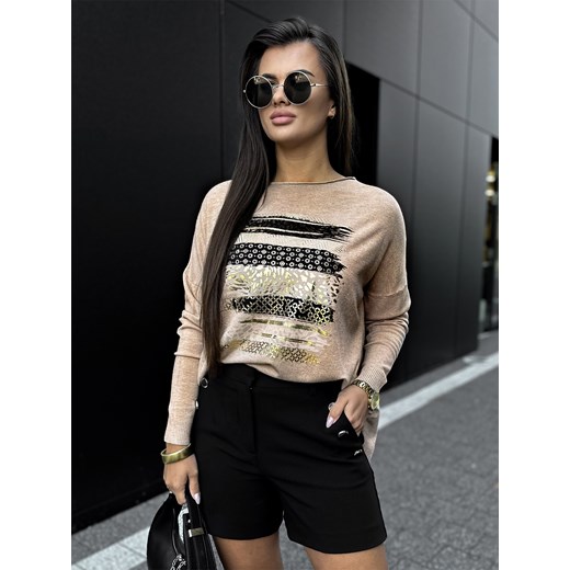 bluzka sides latte one size ze sklepu UBRA w kategorii Bluzki damskie - zdjęcie 176351506