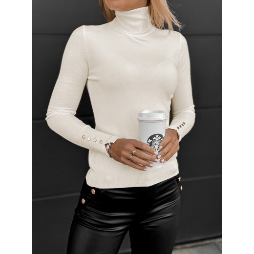 sweter waleri kremowy one size ze sklepu UBRA w kategorii Swetry damskie - zdjęcie 176351517