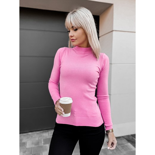 sweter catania różowy one size ze sklepu UBRA w kategorii Swetry damskie - zdjęcie 176352019