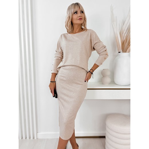 komplet perea beżowy one size ze sklepu UBRA w kategorii Komplety i garnitury damskie - zdjęcie 176352856