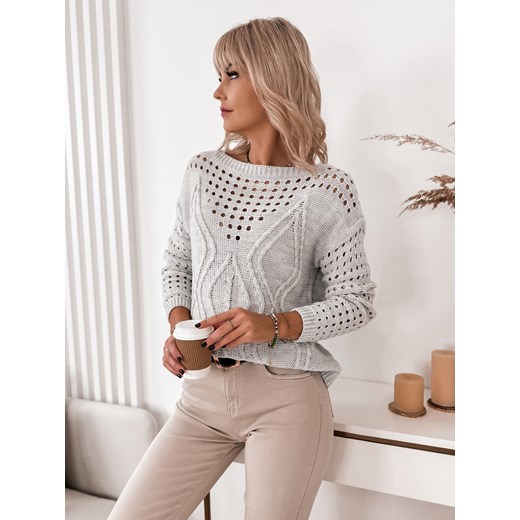 sweter chuck szary one size ze sklepu UBRA w kategorii Swetry damskie - zdjęcie 176353647