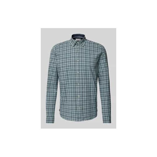 Koszula casualowa o kroju regular fit z mieszanki bawełny i streczu z kołnierzykiem typu button down ze sklepu Peek&Cloppenburg  w kategorii Koszule męskie - zdjęcie 176355098