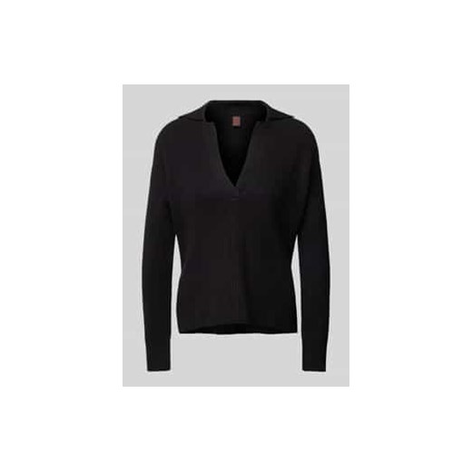 Sweter z wełny z kołnierzem z połami ze sklepu Peek&Cloppenburg  w kategorii Swetry damskie - zdjęcie 176355148