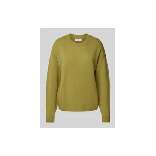 Sweter wełniany z prążkowanymi wykończeniami ze sklepu Peek&Cloppenburg  w kategorii Swetry damskie - zdjęcie 176355189