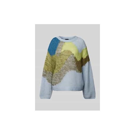 Sweter z dzianiny z okrągłym dekoltem model ‘Funch’ ze sklepu Peek&Cloppenburg  w kategorii Swetry damskie - zdjęcie 176355276